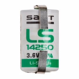 3,6V Lithium batteri 1/2AA med loddeflige